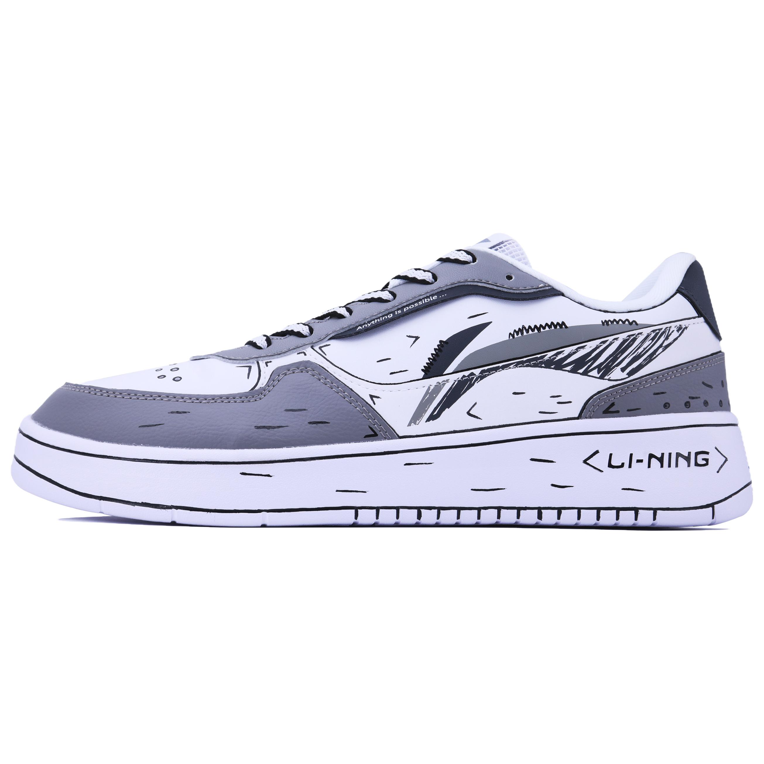 

Кроссовки Duda Skateboard мужские низкие серо-черные LINING, бело-серые
