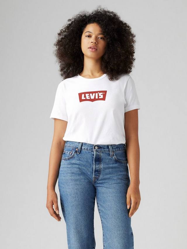 

Футболка с круглым вырезом и графическим принтом Levi's, White