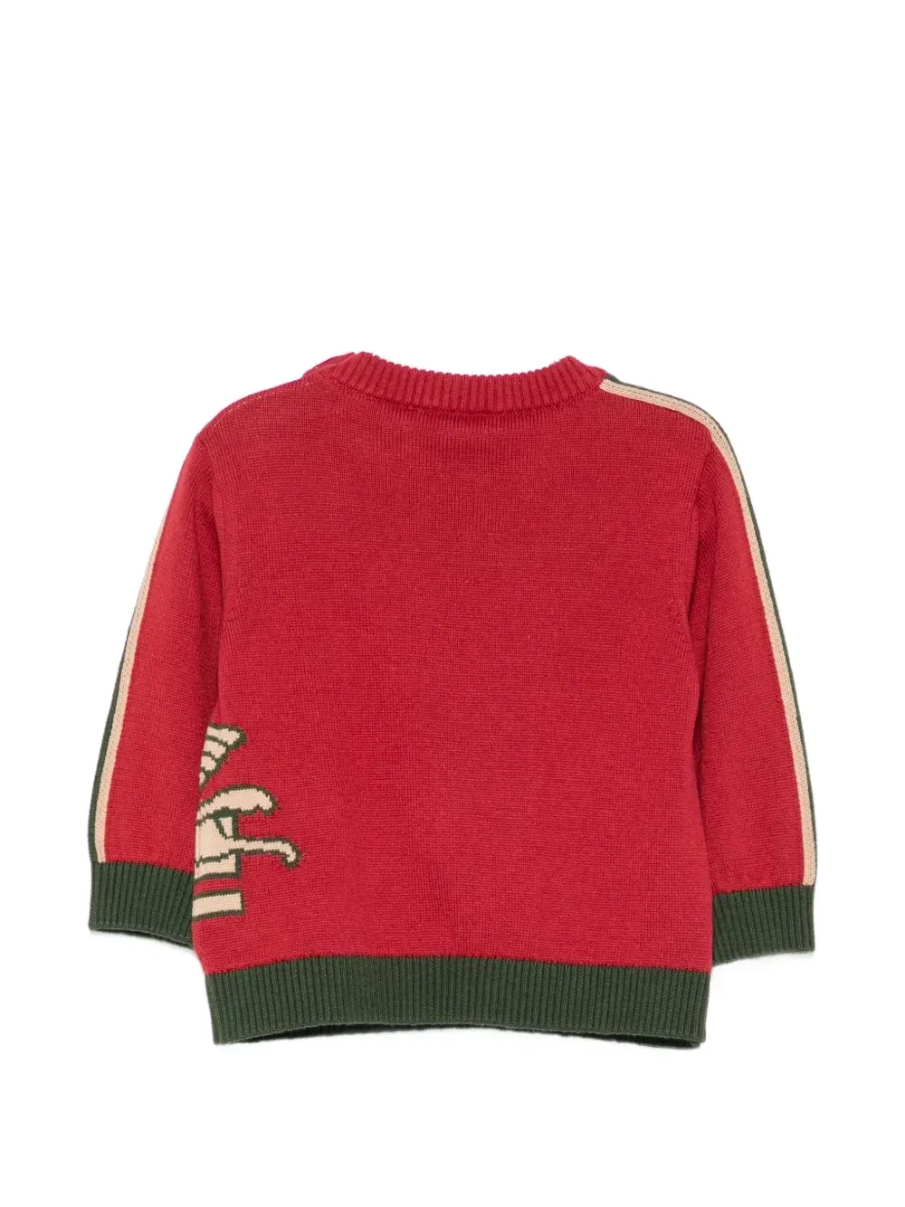 Свитер с интарсионным узором «Пегас» ETRO KIDS, красный — фото 2