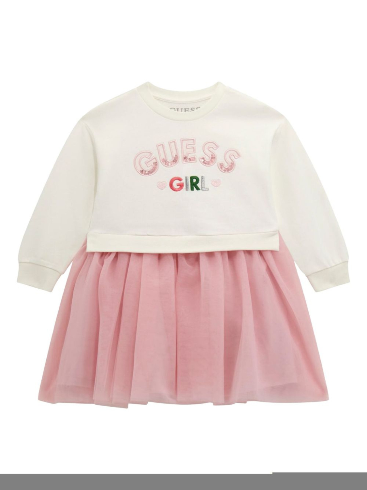 

Guess детское платье с панелями guess kids, белый