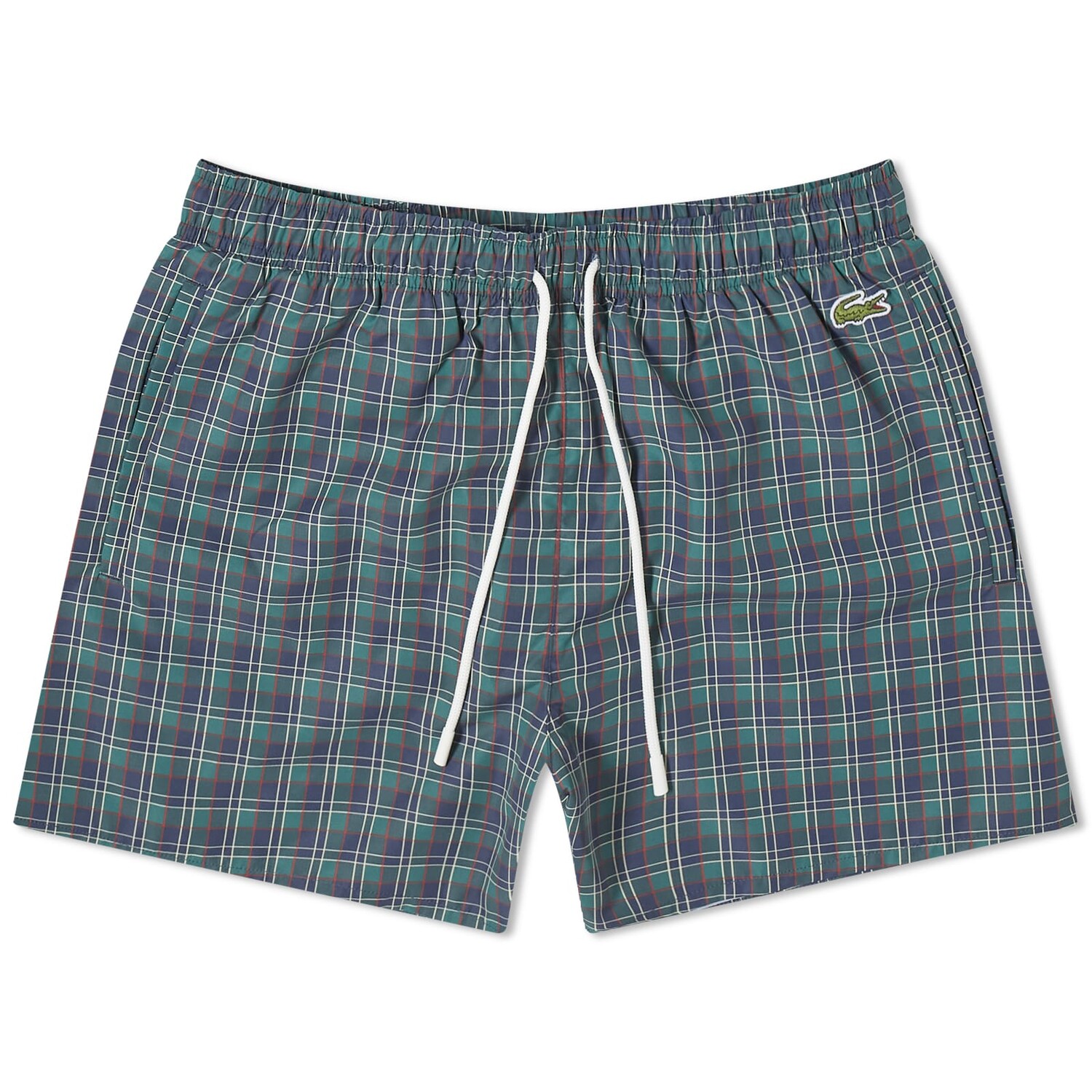 

Шорты для плавания Lacoste Paris Logo Check Swim Shorts, цвет Navy Blue Check