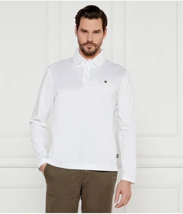 Поло C-Paley 01 regular fit Boss, белый