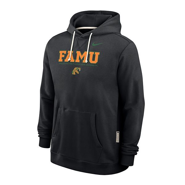 Мужская черная толстовка florida a&m rattlers 2025 sideline standard issue dri-fit Nike — фото 3