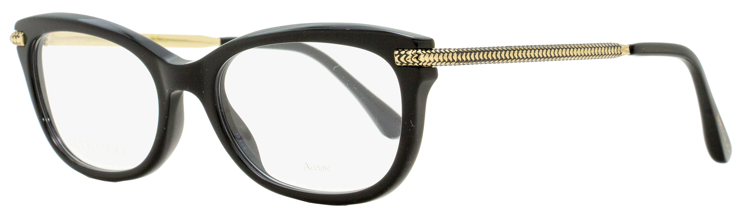 

Женские прямоугольные очки Jimmy Choo JC217 807 черные/золотые 54 мм