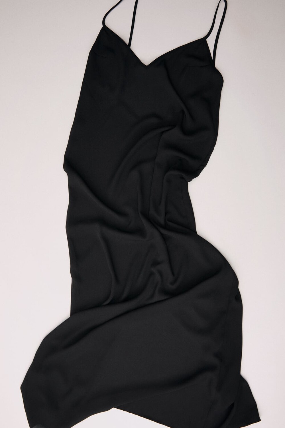 

Длинное платье на подкладке ZARA, черный