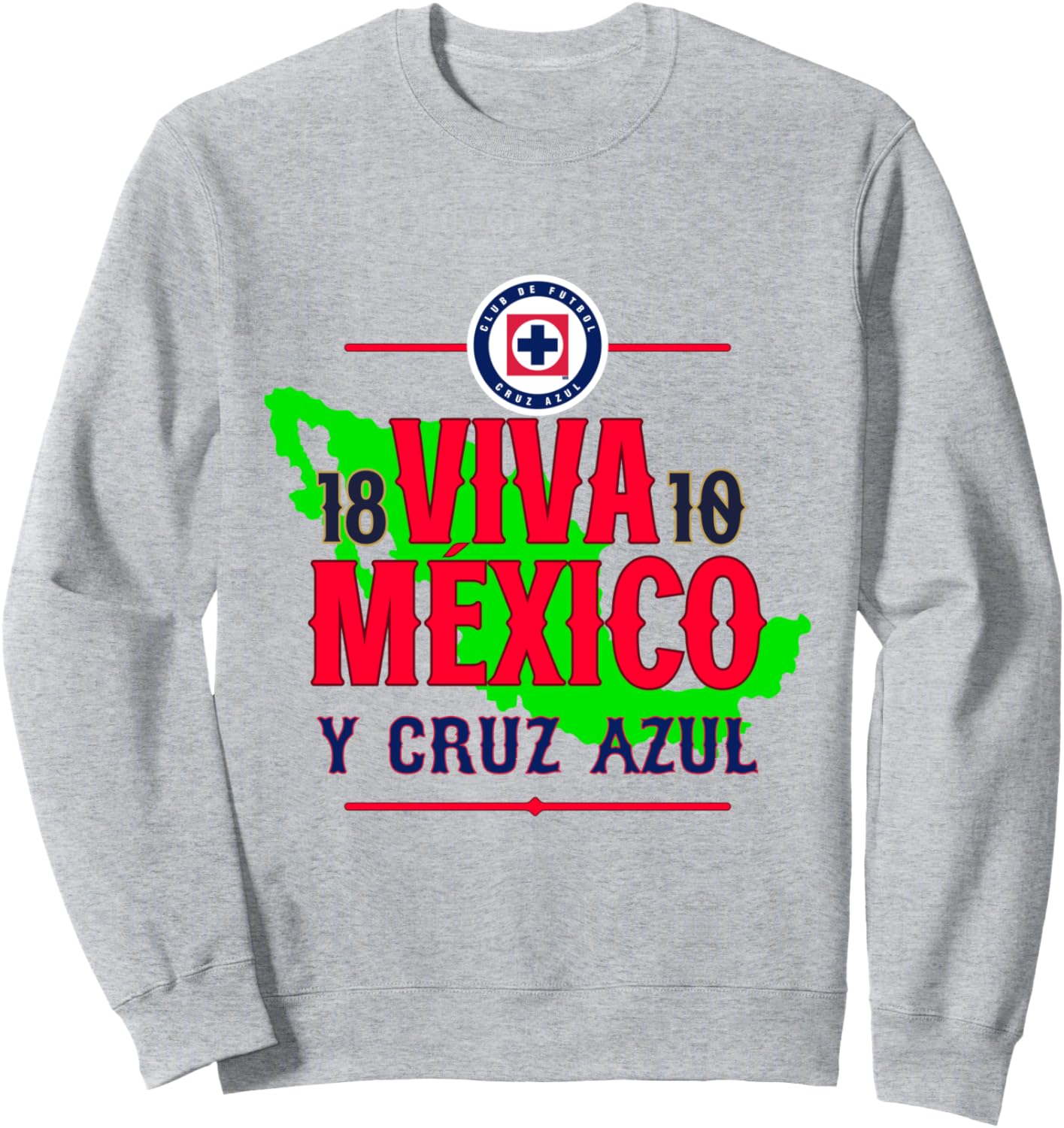 

Мексиканская толстовка ко Дню независимости, серая Cruz Azul, Серый, Мексиканская толстовка ко Дню независимости, серая Cruz Azul