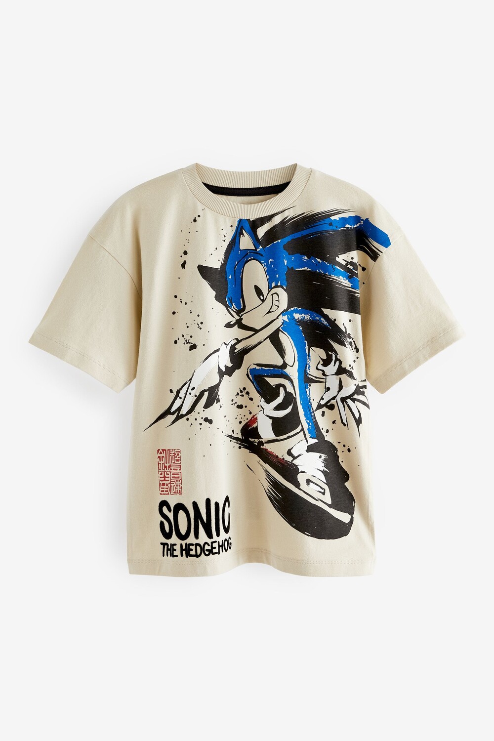 

Лицензионная футболка Sonic от (3-16 лет) Next, серый