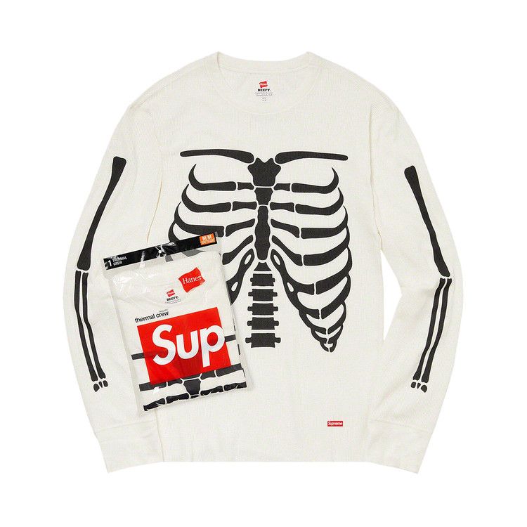 

Свитер Supreme x Hanes Bones Thermal Crew (1 Pack), Natural