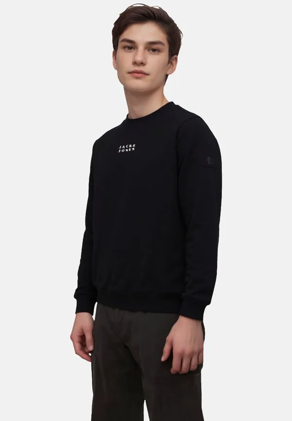 Толстовка с логотипом point Jack & Jones, Schwarz — фото 2