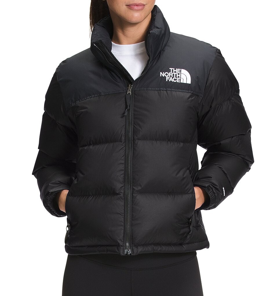 

Пуховик The North Face 1996 в стиле ретро Nuptse со съемным капюшоном и длинными рукавами, черный