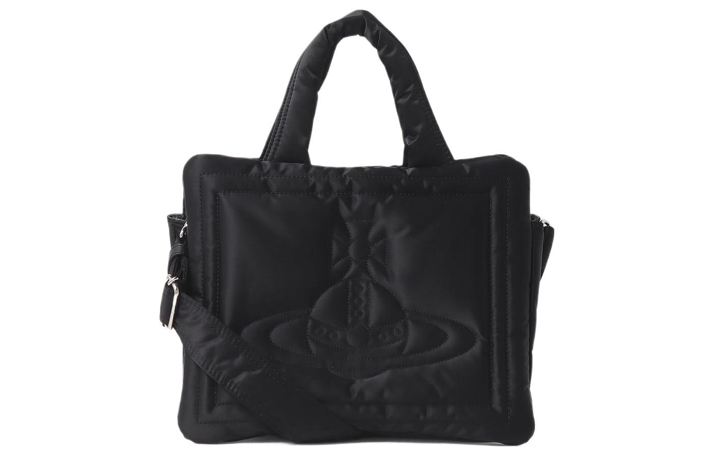 

Сумка-шоппер из полиэстера и коровьей кожи, маленькая женская сумка через плечо Vivienne Westwood, basic set (bag+dust bag)