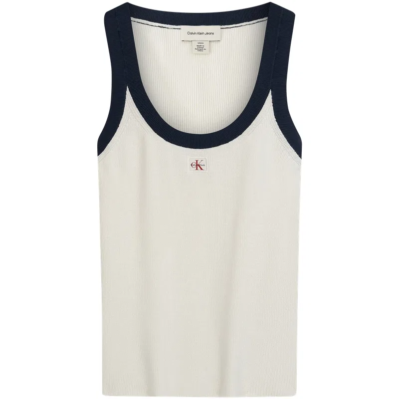 Джемпер женский с круглым вырезом Moderate Calvin Klein, YAS-Ivory