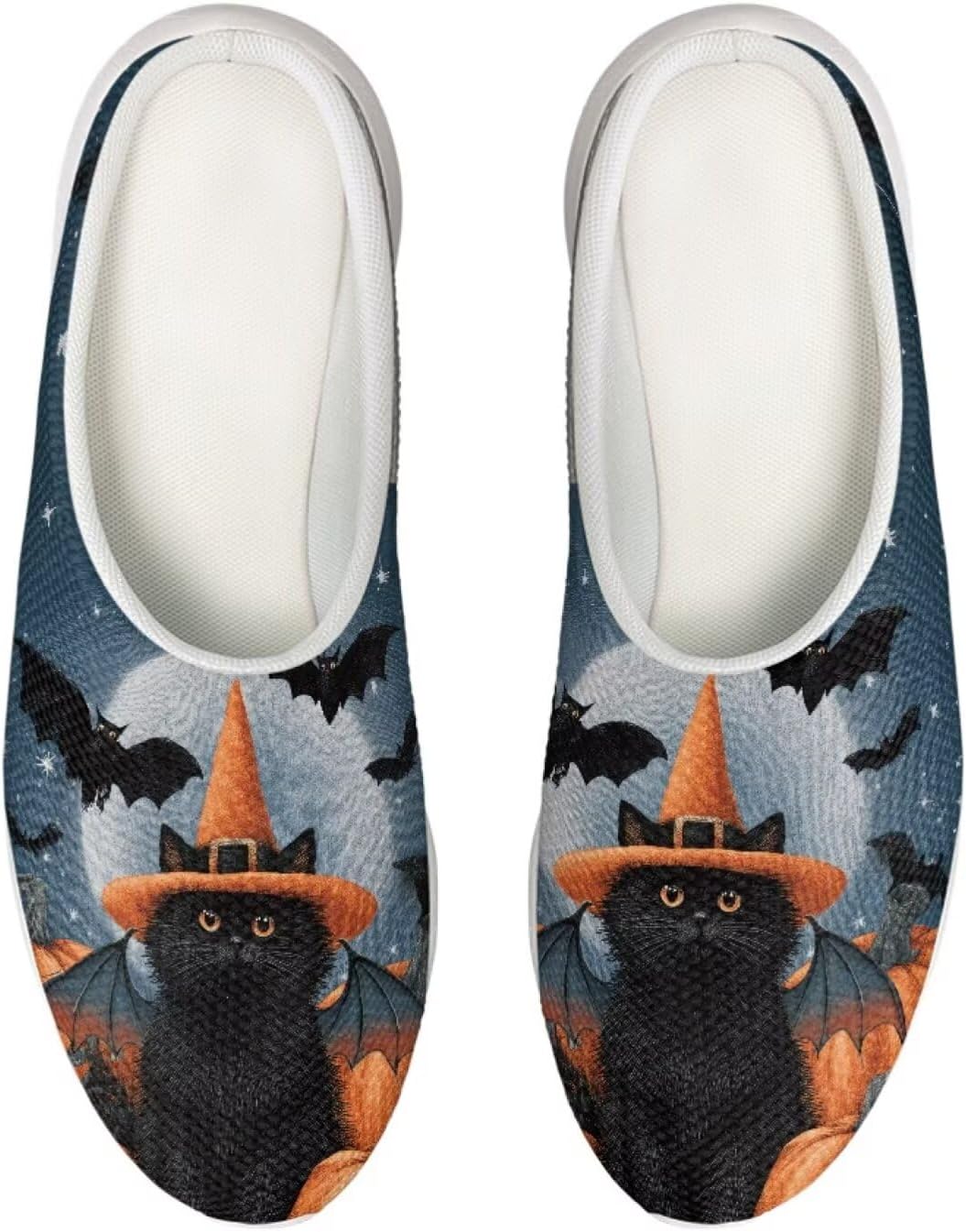 

Садовые сабо Forchrinse Colorful Butterfly унисекс для взрослых, для мужчин и женщин, тапочки-мюли для прогулок, удобные тапочки, пляжные сандалии, легкие, Halloween Cat Bat