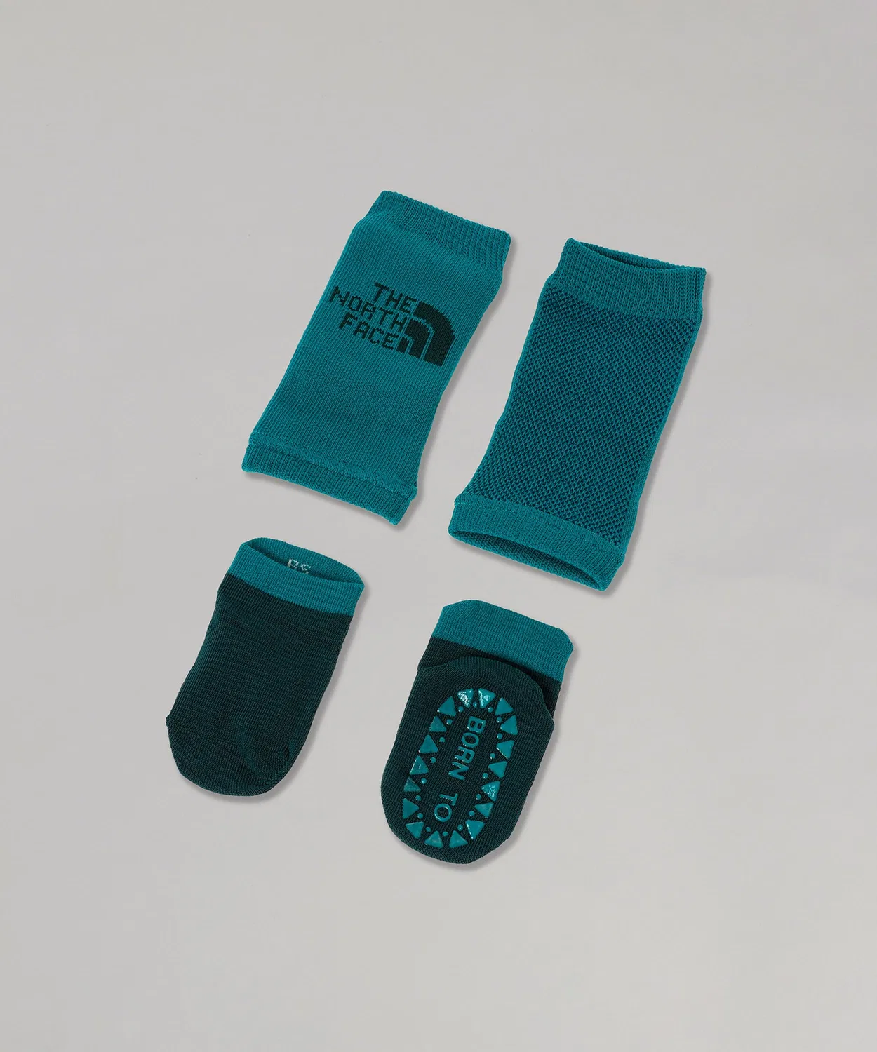 Носочки и гетры THE NORTH FACE B Nuptse Leg Warmer&Socks Set, синие