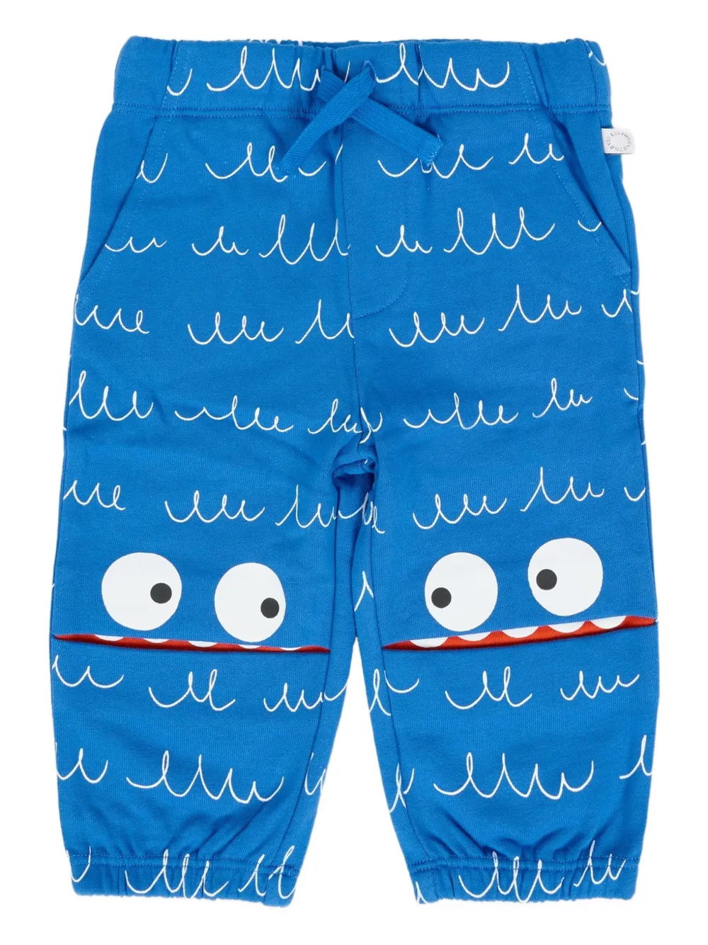 

Хлопковые брюки Wave-Monster Stella McCartney Kids, синий