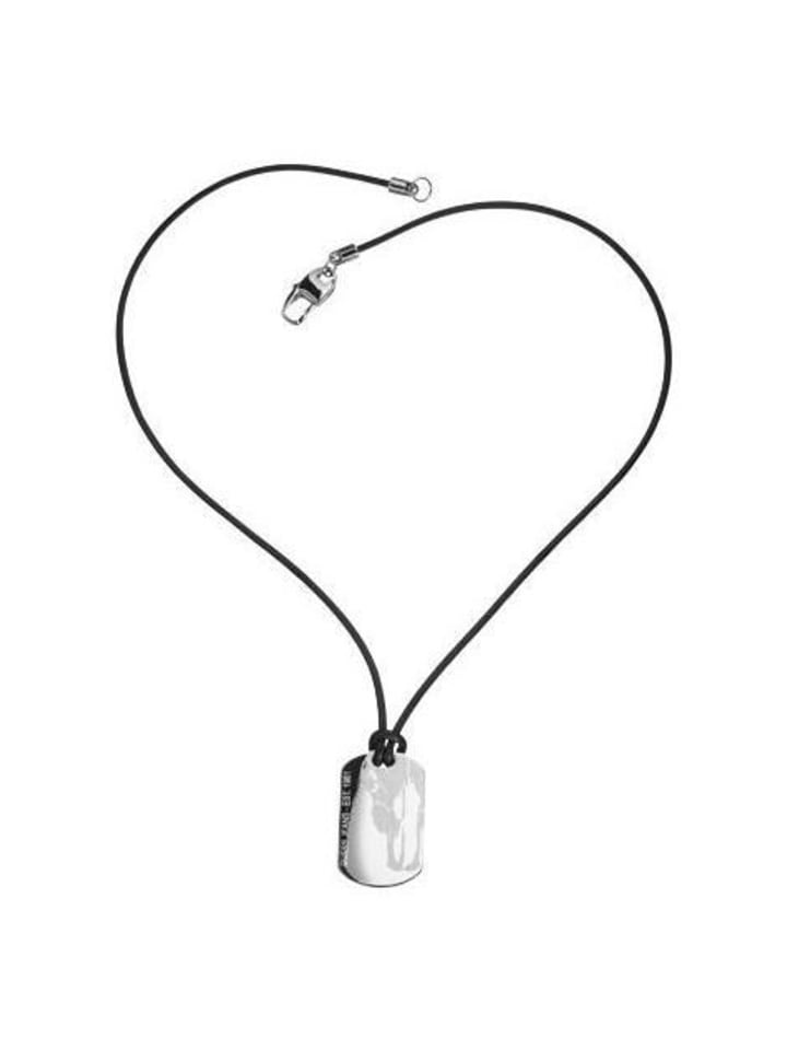 

Guess Колье серебристо-черного цвета, 40 см