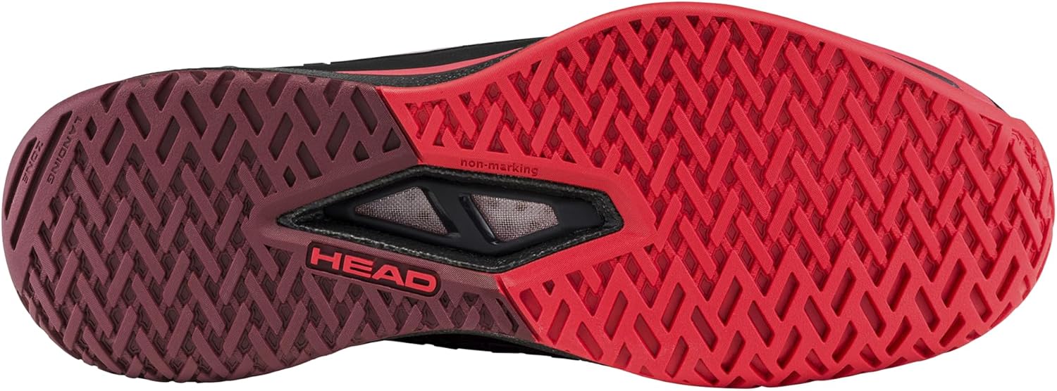 Мужские теннисные кроссовки Head Endure Pro, черный/красный — фото 4