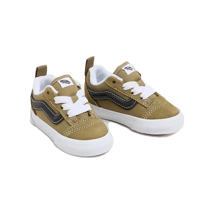 Vans Knu Skool устойчивые к истиранию низкие детские ботинки green для младенцев и малышей — фото 4