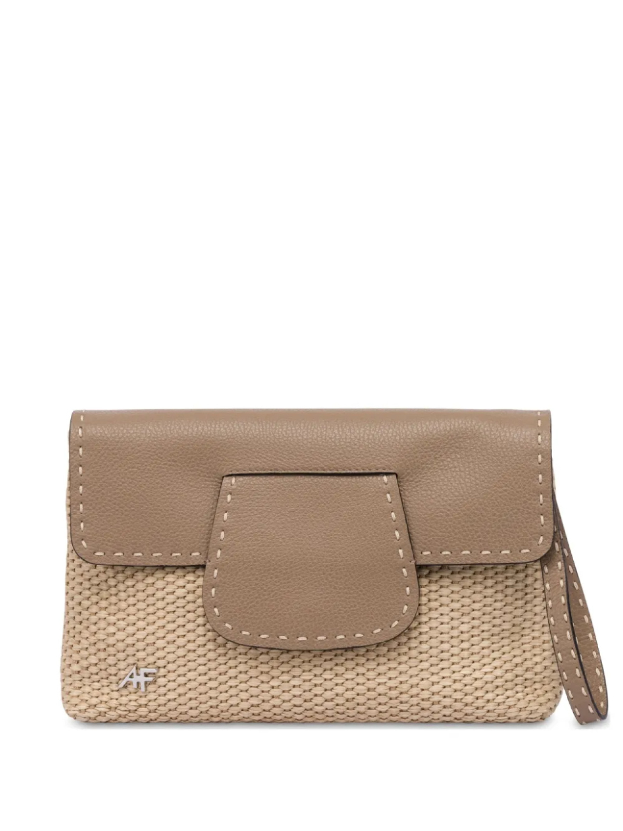 

Плетеный клатч Alberta Ferretti, нейтральный