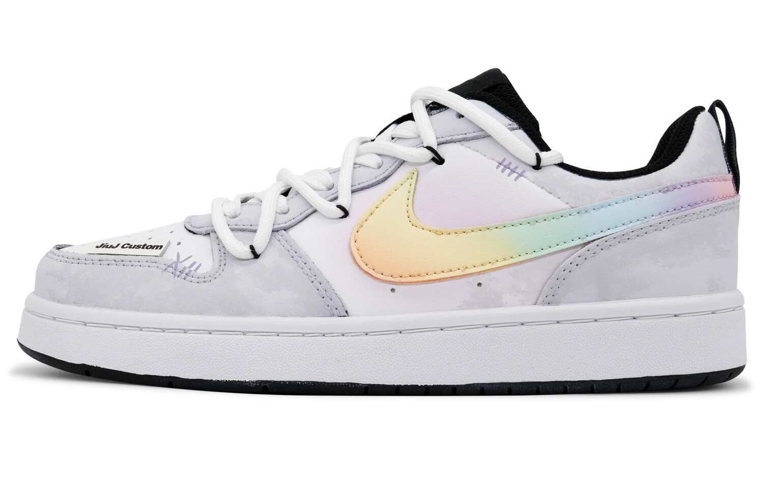 

Кроссовки Nike Court Borough Skateboarding Shoes Women's Low-top Yellow/Green/Blue/Purple/Pink, цвет Rainbow Youth