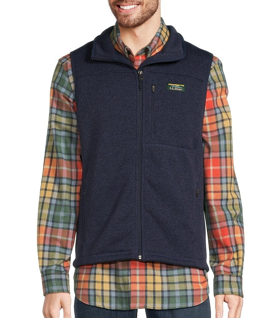 

L.L.Bean Свитер Флисовый Жилет, синий