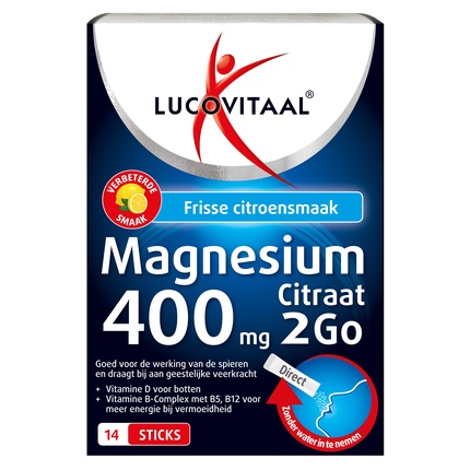 

Цитрат магния 400 мг 2go - Пищевая добавка Lucovitaal