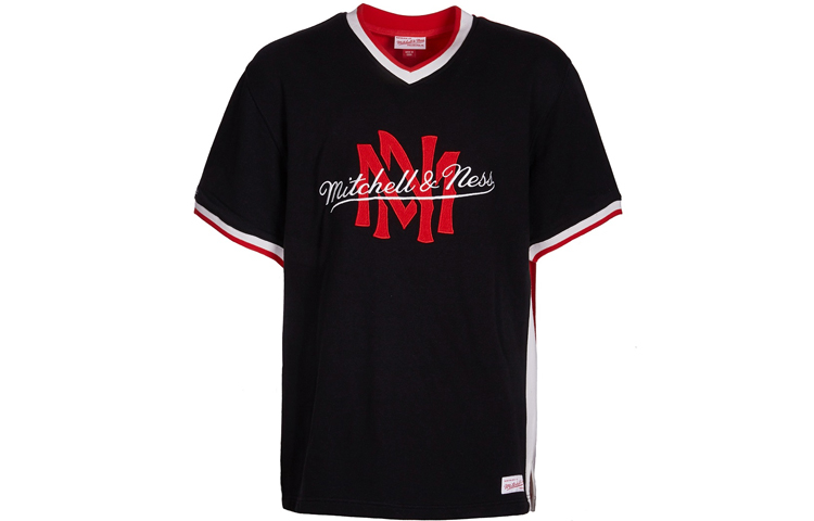 

Футболка Mitchell & Ness унисекс черная красная Mitchell Ness, черно-красная мультиколор