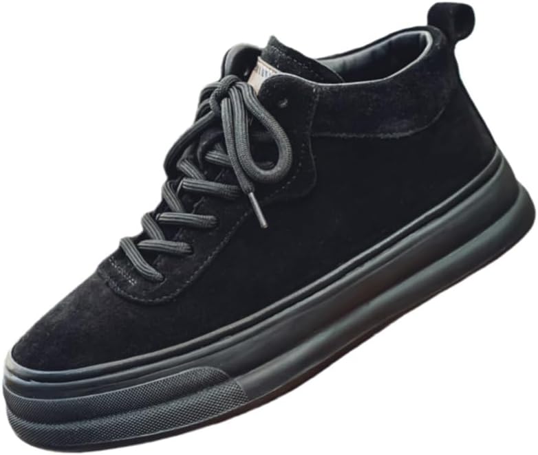 

Мужские кроссовки повседневного стиля средней высоты с толстой подошвой. Подкладка с амортизацией. Противоскользящие и прочные. Подходят для активного отдыха, повседневного ношения и бега Fmshi, черный