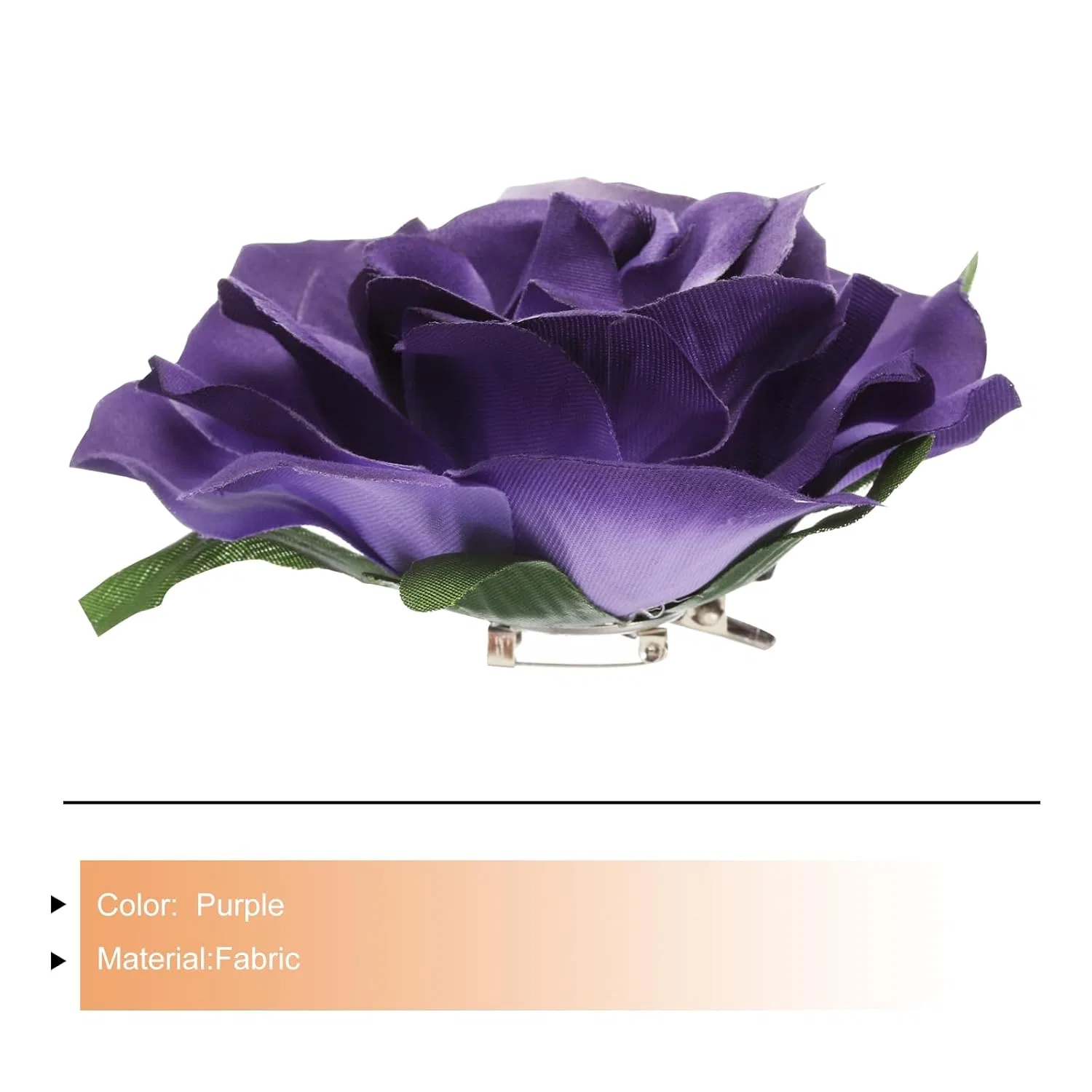 Заколка для волос в виде розы 10 см от sourcing map Sourcing Map, Purple — фото 3