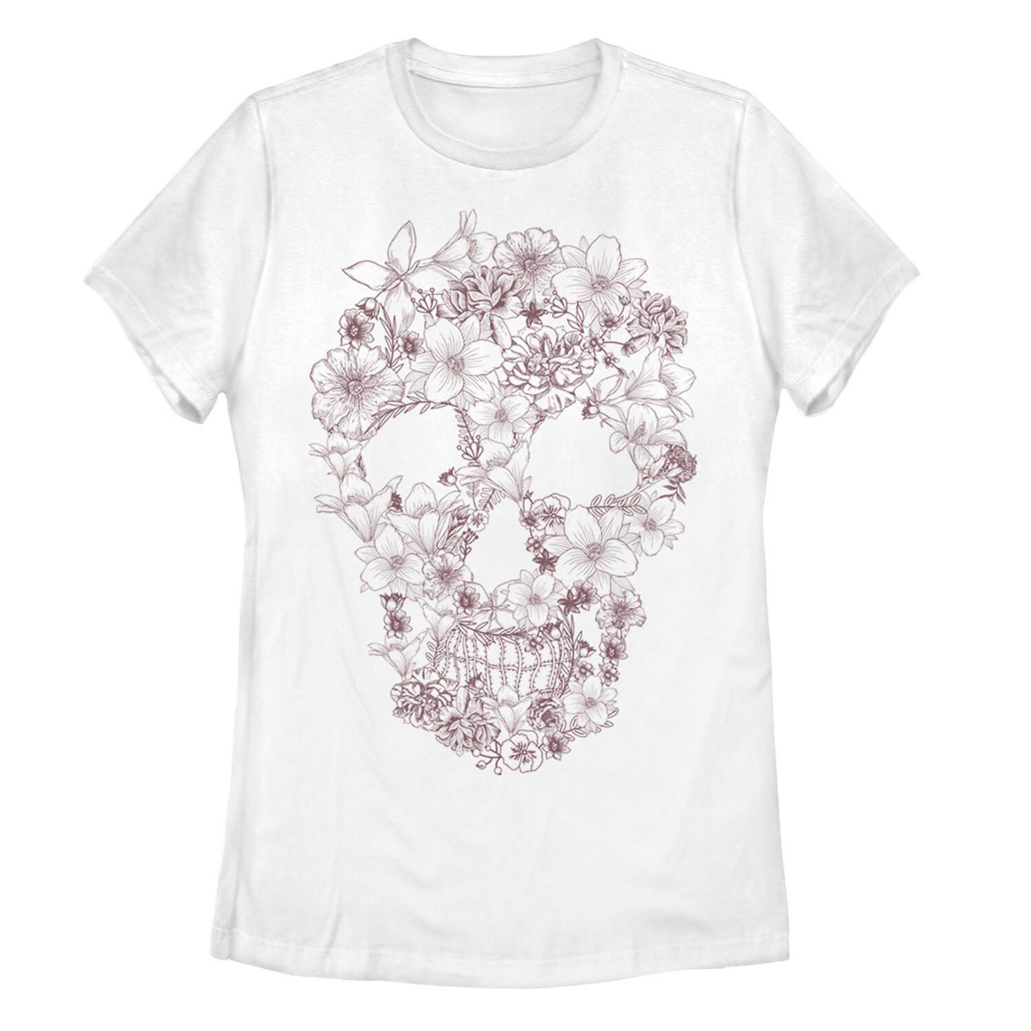 

Футболка с рисунком Fifth Sun Skull для юниоров и цветочным узором