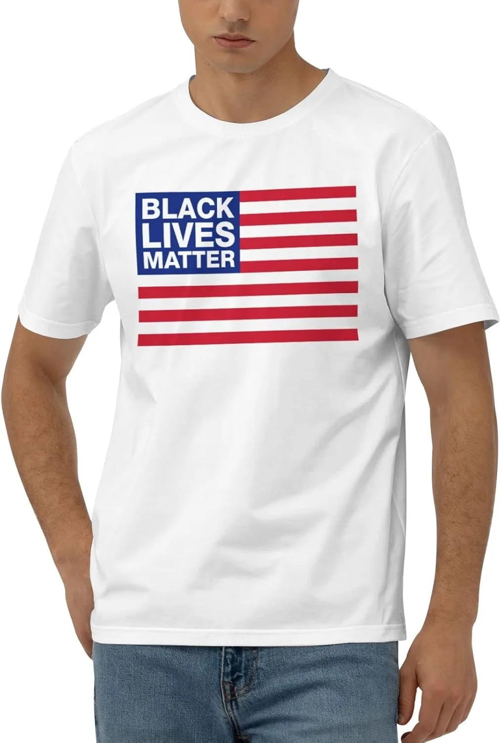 

Футболка мужская Funny Black Lives Matter PLOWS