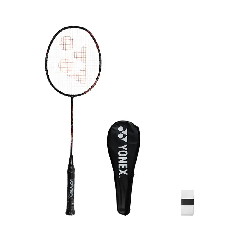 

YONEX Ракетка для бадминтона Heaven Axe AX22 LT EX Full Carbon, продвинутый уровень, 675 мм, Black Red