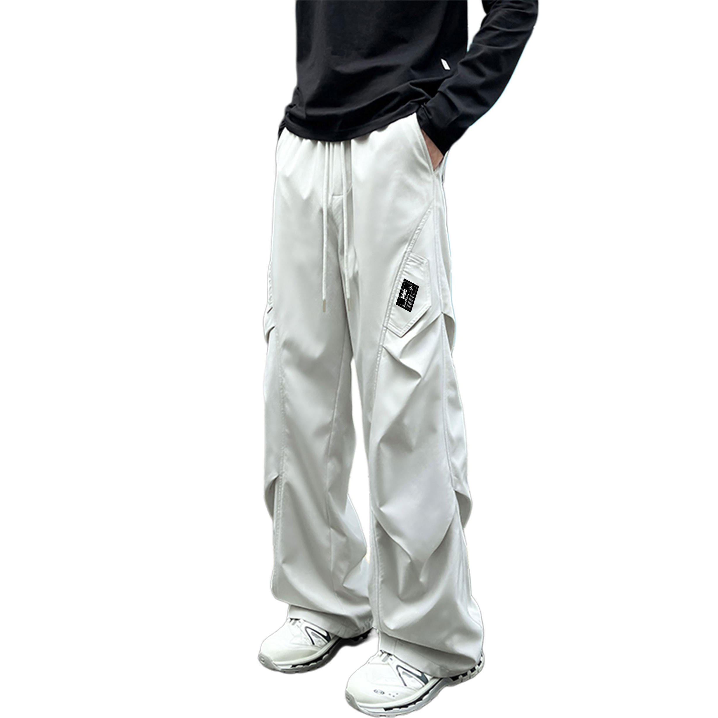 

Повседневные брюки Unisex Moderate Straight Fit ZIAREL, светло-серый[removable logo]