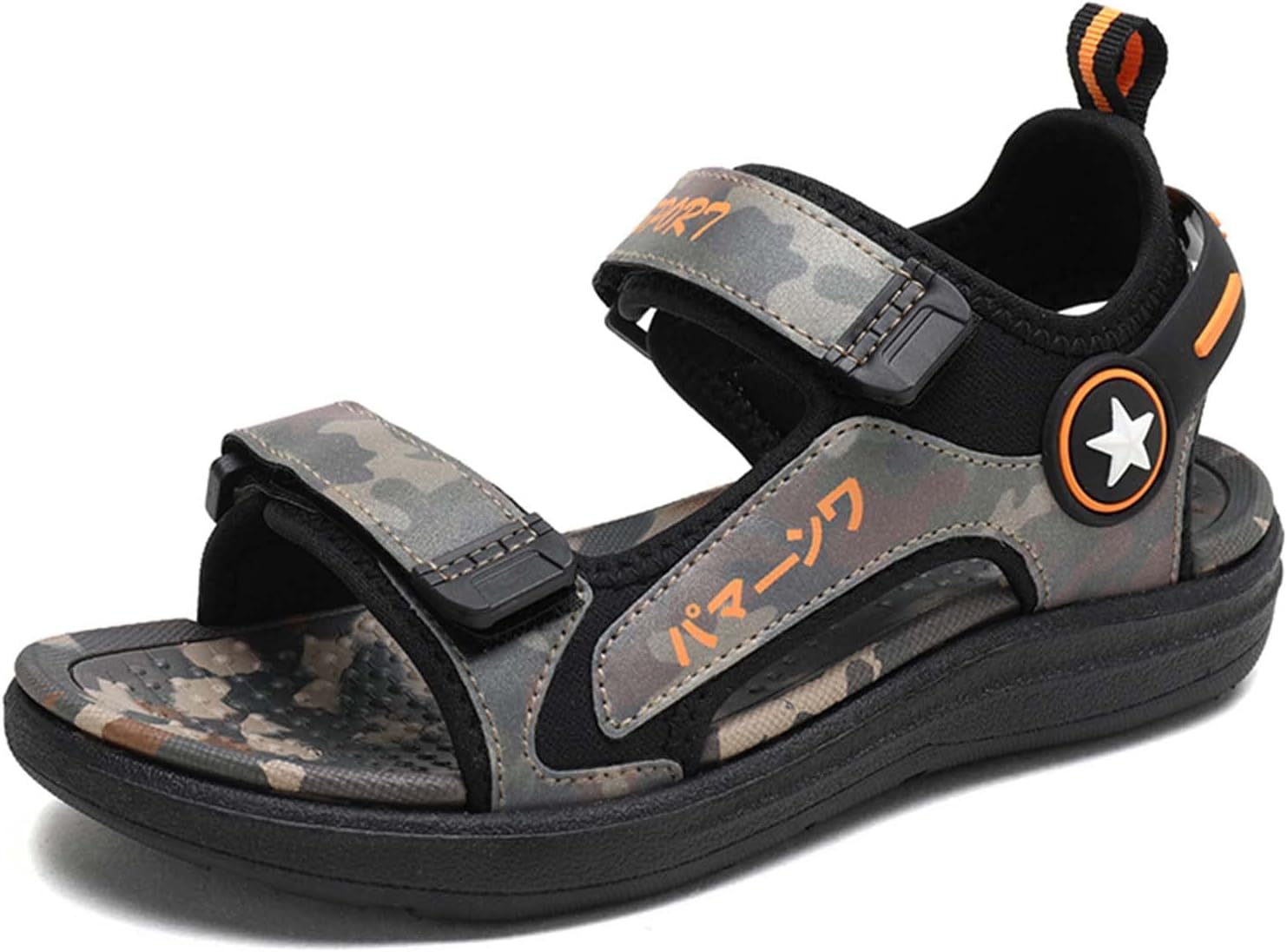 

Детские водные сандалии CERYTHRINA с регулируемым ремешком и открытым носком, спортивные сандалии для мальчиков и подростков, коричневый