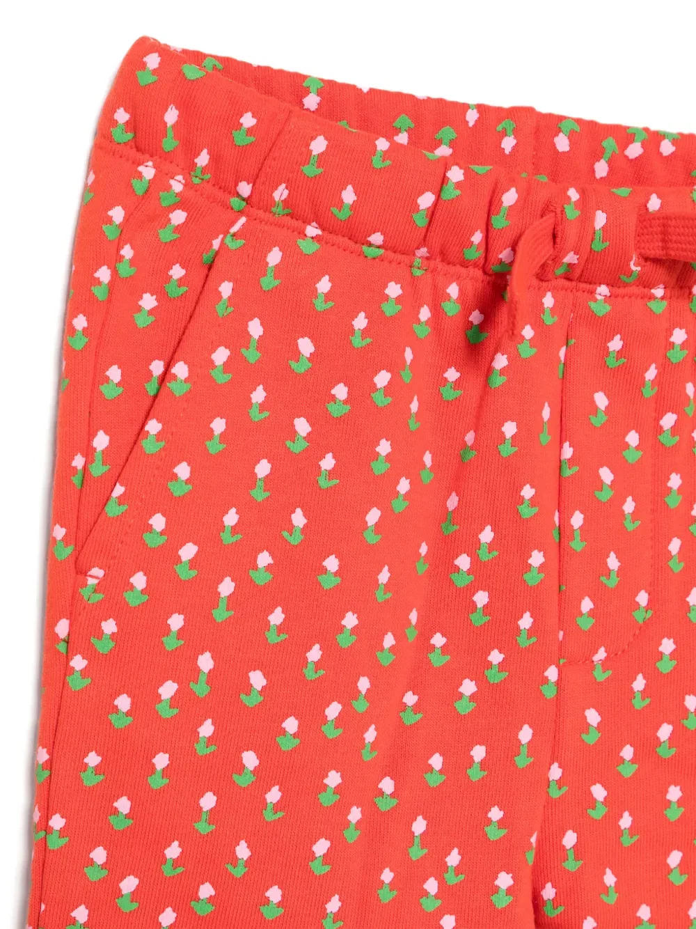 Спортивный костюм с цветочным принтом Stella Mccartney Kids, красный — фото 3