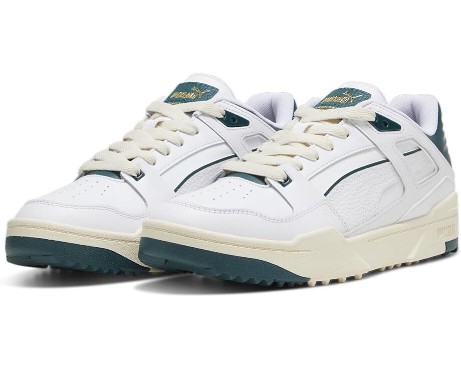 

Кроссовки PUMA Golf Slipstream-G, цвет Puma White/Varsity Green