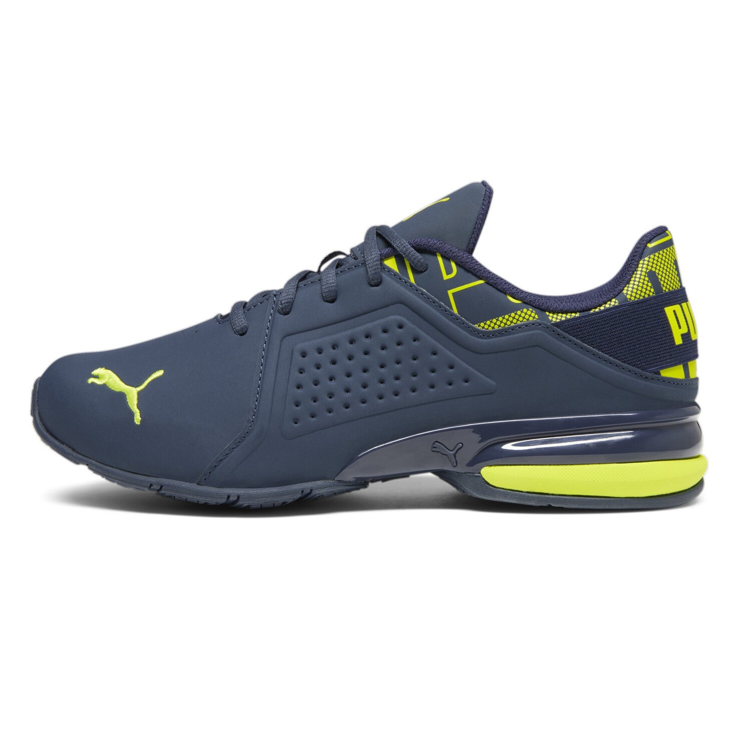 

Мужские кроссовки для бега PUMA Viz Runner Repeat, цвет Club Navy/Lime Sheen