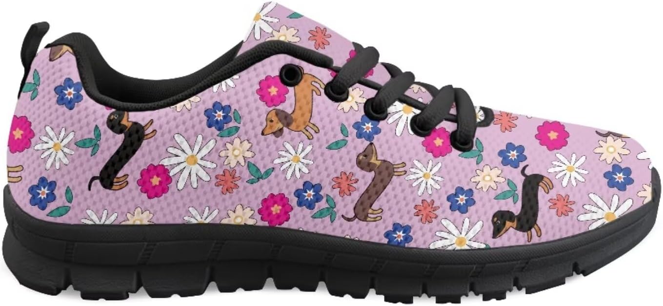 

Кроссовки GETELINSENG с американским флагом для мужчин, кеды, легкие, для прогулок и бега, с подошвой EVA, не скользящие, Dachshund Daisy