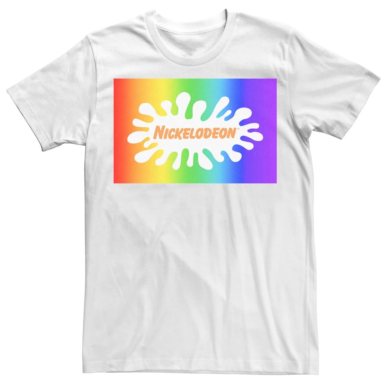 

Футболка с логотипом Nickelodeon Pride Rainbow Gradient для взрослых Licensed Character