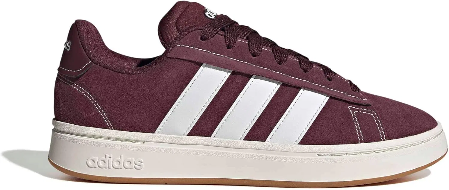 Кроссовки Adidas Grand Court Alpha унисекс, Maroon Ftwr White Gum10 — фото 2