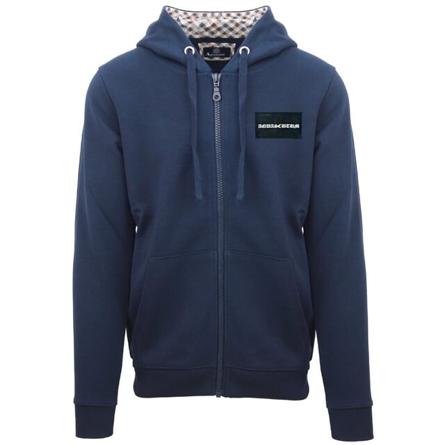 

Толстовка на молнии с морским логотипом Box gothic Aquascutum, синий