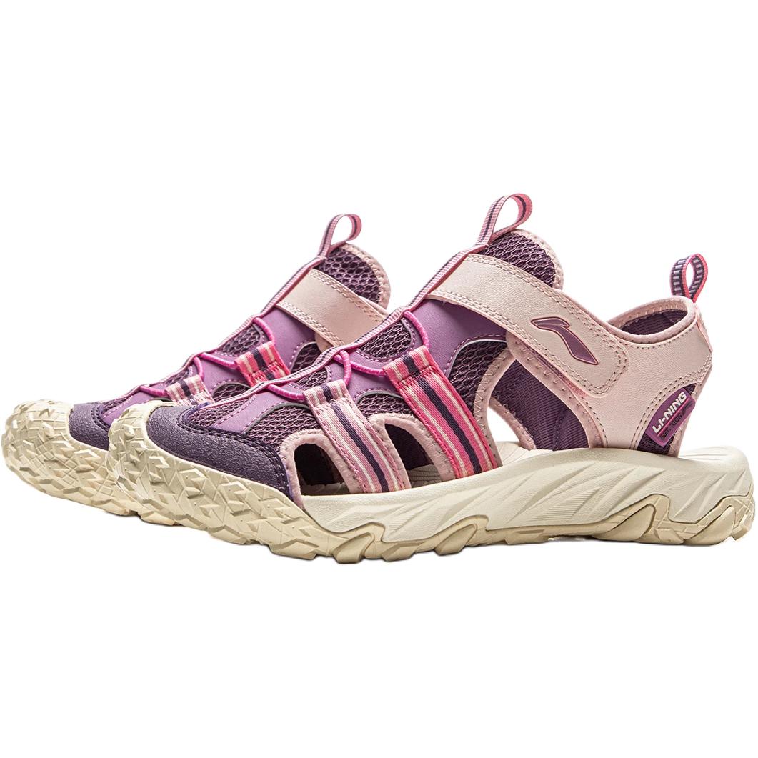 LINING YOUNG Детские сандалии Sportlife Slip Resistant Abrasion Resistant Low Top Purple Kids — фото 4