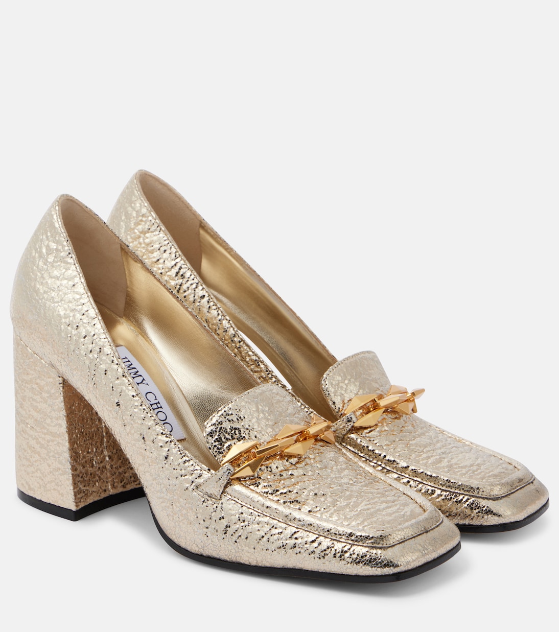 Туфли-лоферы Diamond Tilda 80 Jimmy Choo, золотой