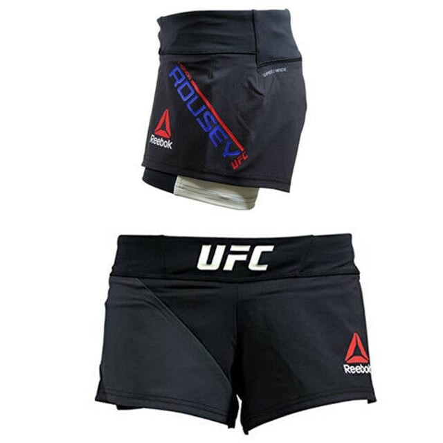 

Черные шорты UFC Ronda Rousey Octagon Reebok, черный