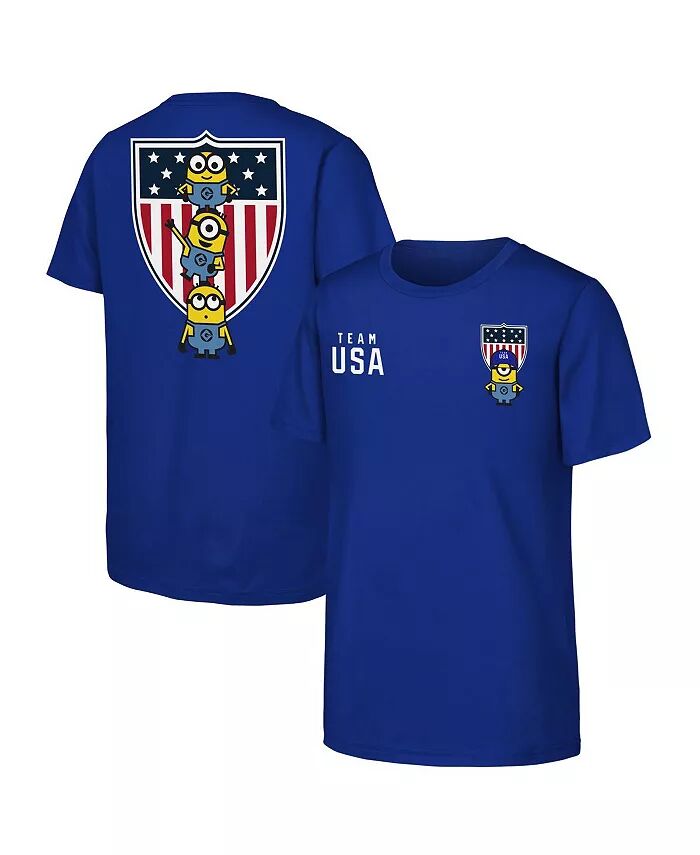 

Футболка с логотипом флага миньонов Big Boys and Girls Royal Team USA Outerstuff