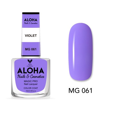 

Лак для ногтей Magic Pro 15 мл - Mg 061 / Фиолетовый Aloha Nails & Cosmetics