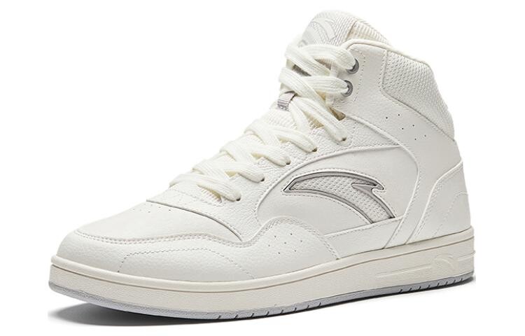 Кроссовки ANTA Skateboarding Shoes Men High-top Ivory White, белый — фото 2