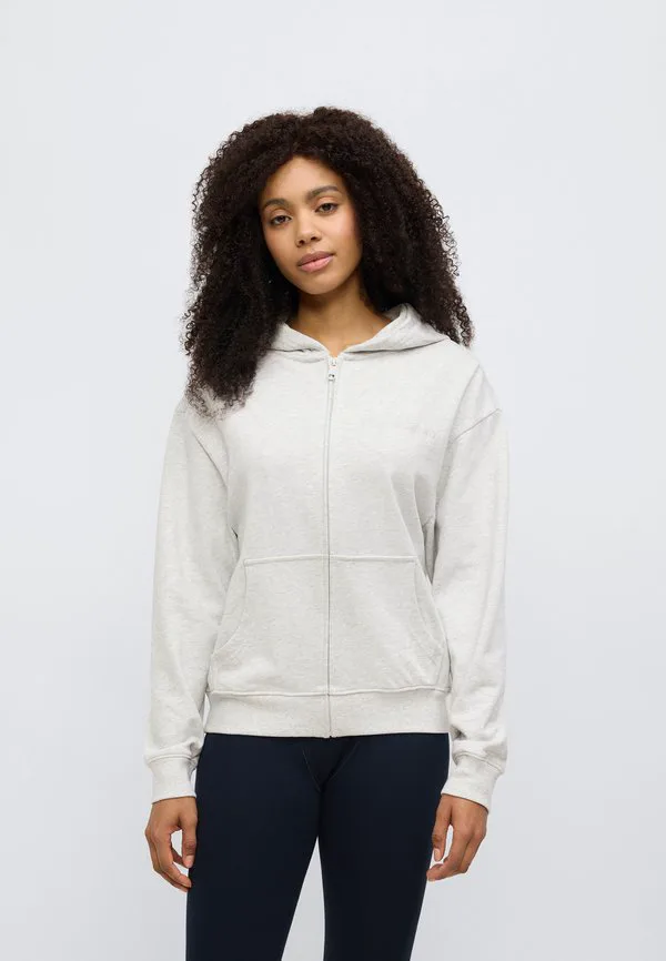 Основная толстовка с капюшоном на молнии для отдыха и пижамы. Tommy Hilfiger, Warm Ice/Grey Heather — фото 3