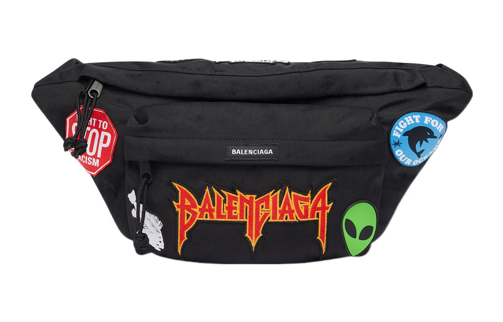 

Balenciaga Поясная сумка из полиамида и нейлона, очень большая, мужская, черная
