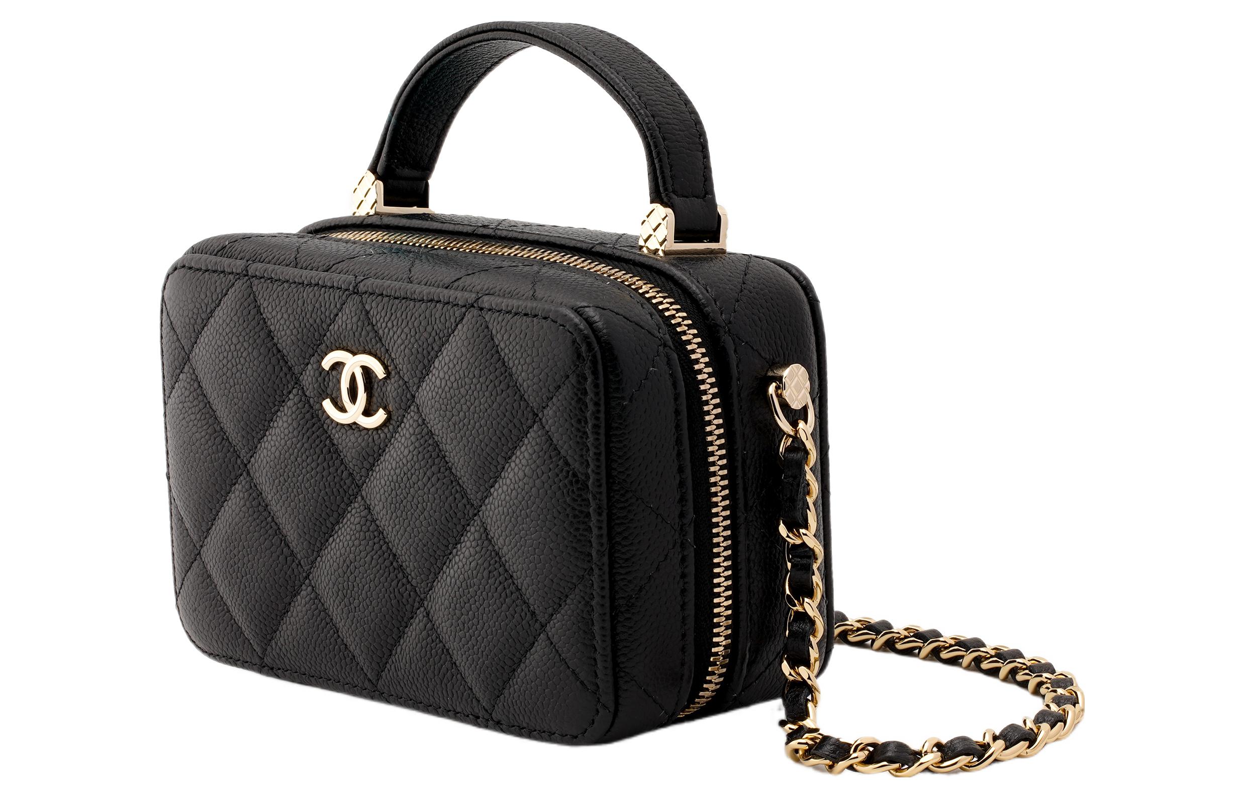 CHANEL Текстурированная мини-сумка через плечо из коровьей кожи с личи — фото 3